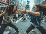 キャットファイト　26年05月06日　鳥取県　オリジナル　1本から購入OK　#キャットファイト　#路上喧嘩　#女の喧嘩　　　